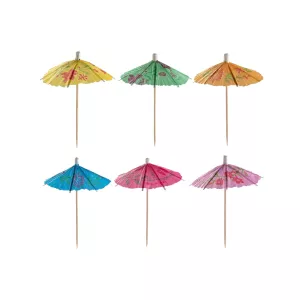 Pics Ombrelle 5 couleurs 9.5cm